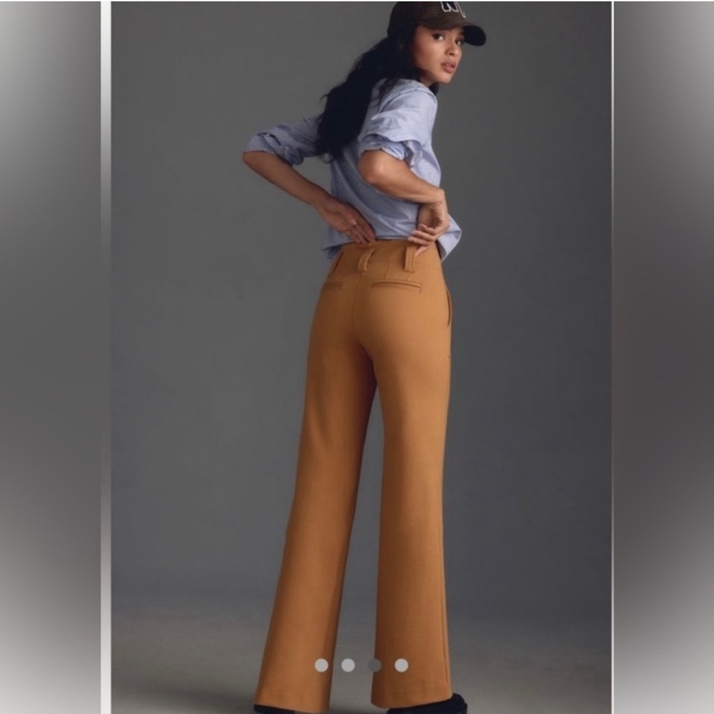 NWT Anthropologie - Naomi Ponte Wide-Leg Flare Pants by Maeve - Picture 2 of 4
